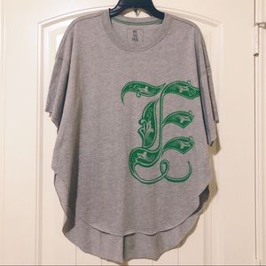 NEW Free People We The Free Grey Monogram shirt